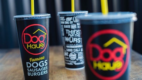 Order FOUNTAIN DRINK food online from Dog Haus store, Sandy on bringmethat.com