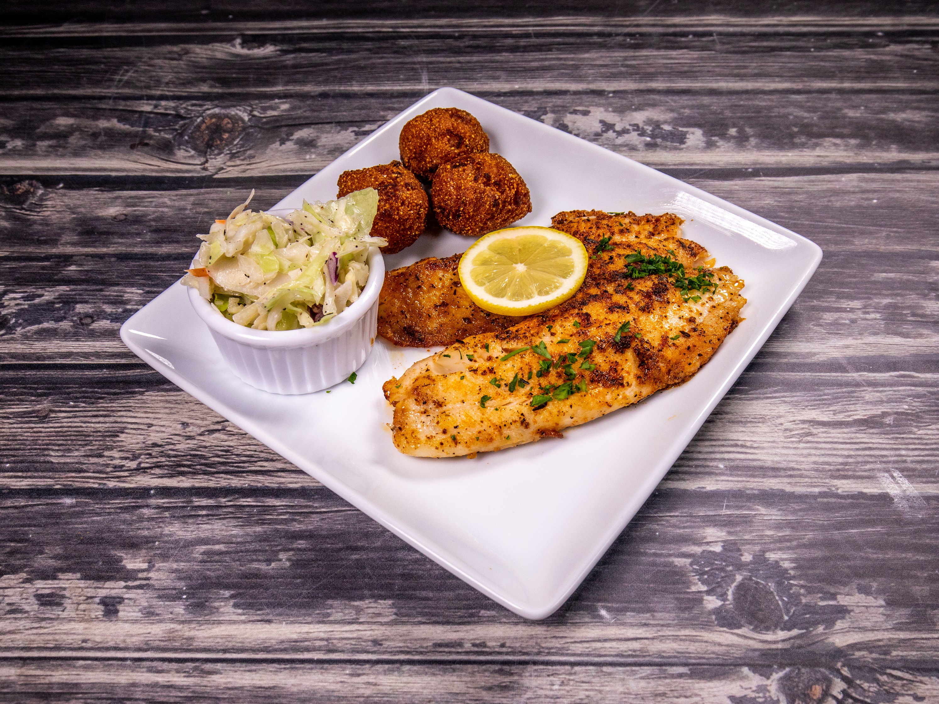 Order Grilled Tilapia food online from Georgia's Catfish Kitchen store, Humble on bringmethat.com