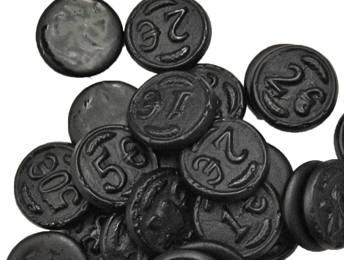 Order Black Licorice: Salty Coins food online from The Sweet Shop Nyc store, New York on bringmethat.com