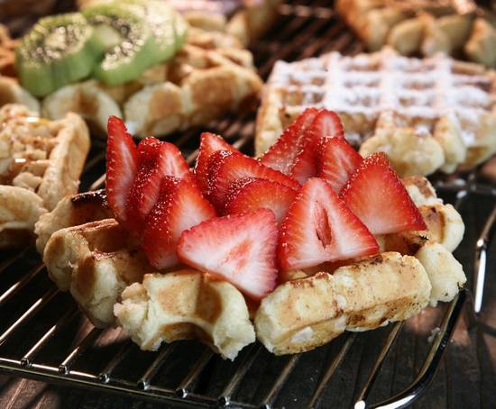 Order Waffle with One Topping food online from Waffle Brothers store, Denver on bringmethat.com