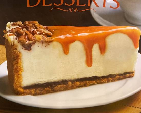 Order Caramel Fudge Cheesecake food online from George's Greek Grill-Fig at 7th store, Los Angeles on bringmethat.com