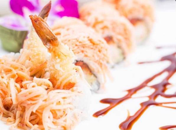 Order Angry Dragon Roll food online from Mt Fuji Japanese Restaurant store, Highland Village on bringmethat.com