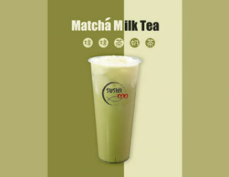 Order BT03. Matcha Milk Tea food online from Sushitoo Express store, Gibsonia on bringmethat.com