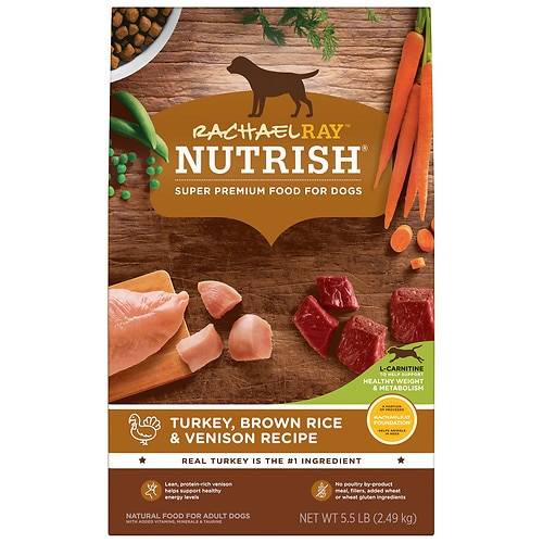 Order Rachel Ray Nutrish Turkey, Brown Rice & Venison Recipe, Dry Dog Food - 5.5 lb food online from Walgreens store, Gold Canyon on bringmethat.com