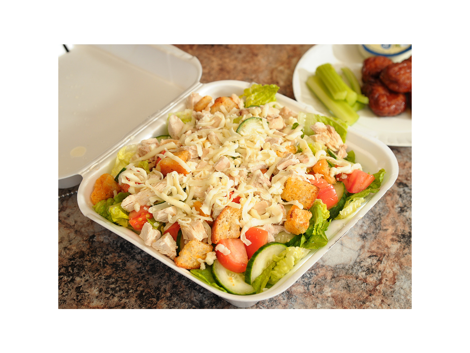 Order Grilled Chicken Salad food online from All Star Pizza store, Rochester on bringmethat.com