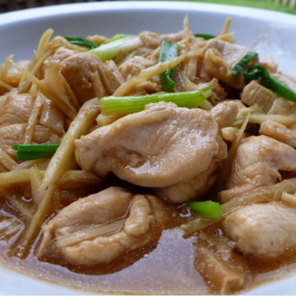 Order 9. Ginger Chicken food online from Thai Original Bbq store, Culver City on bringmethat.com
