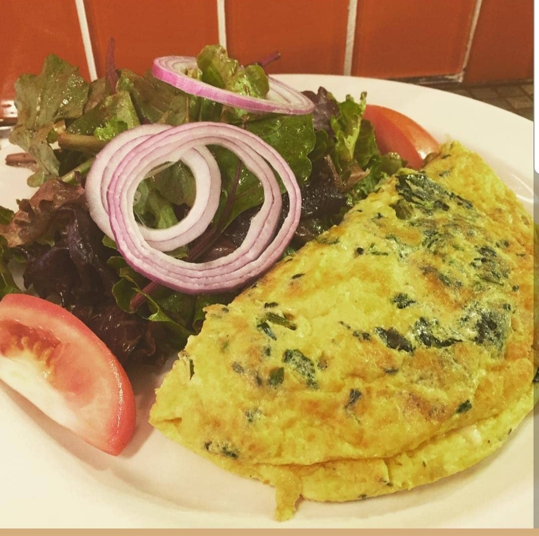 Order Create Your Own Omelet with Salad food online from Il Caffe Latte 2 store, New York on bringmethat.com