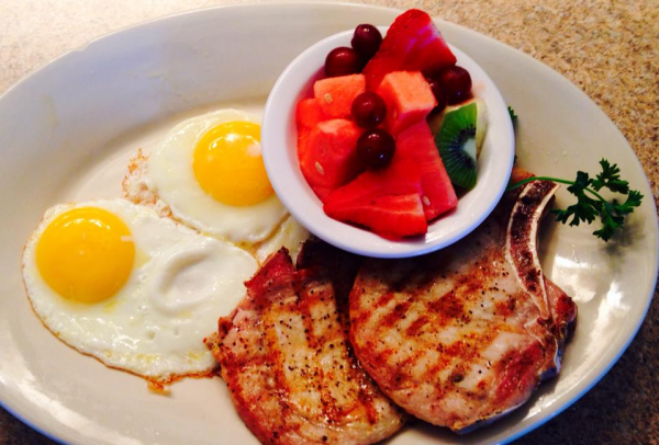 Order Pork Chops and Eggs food online from Pegah Kitchen store, San Marcos on bringmethat.com