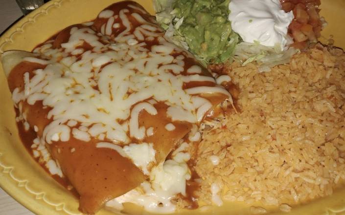 Order Enchiladas Rojas food online from Cozumel Mexican Restaurant store, Brunswick on bringmethat.com