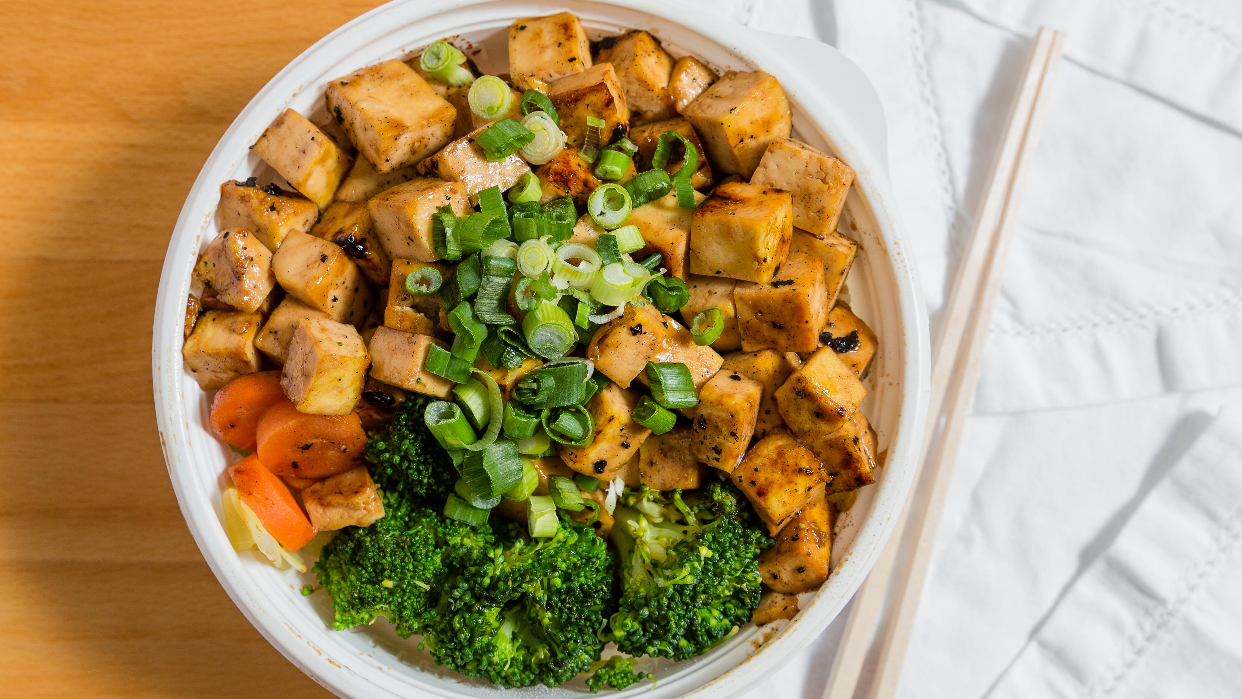Order Mini Organic Tofu Bowl food online from Flame Broiler store, Tustin on bringmethat.com