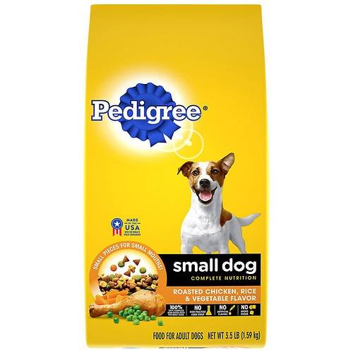 Order Pedigree Small Dog Food Roasted Chicken, Rice & Vegetable - 3.5 lb food online from Walgreens store, Green Cove Springs on bringmethat.com