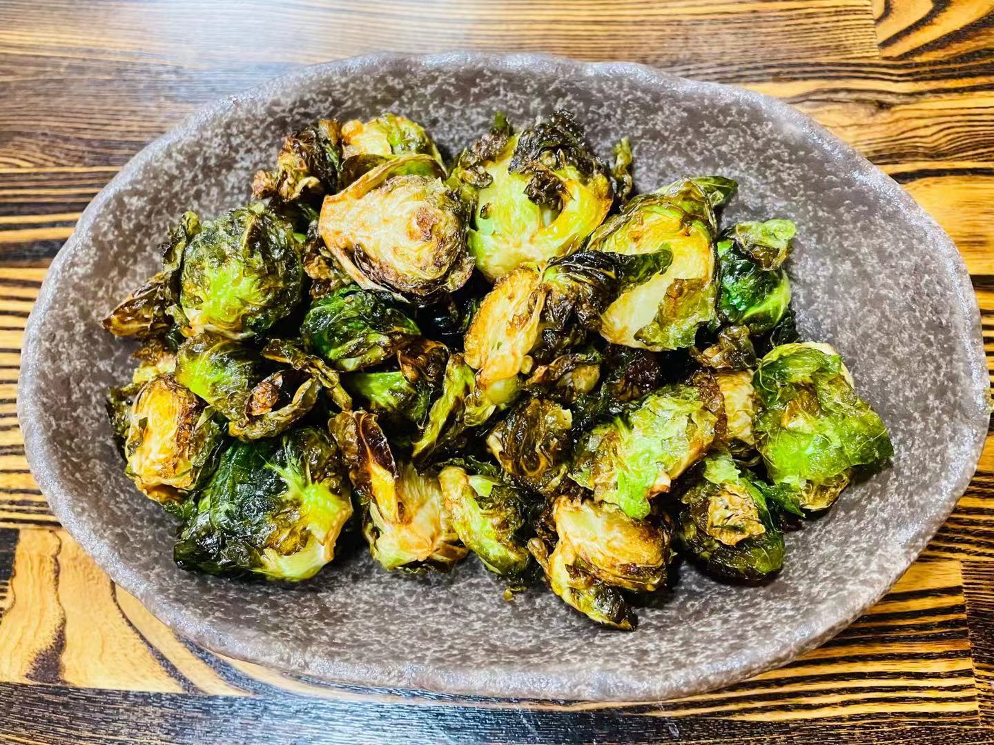 Order Brussel Sprouts with Truffle Salt food online from Dumpling Home store, San Francisco on bringmethat.com