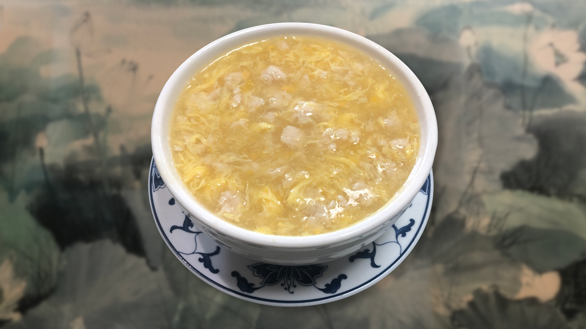 Order Sweet Corn Chicken Soup 雞蓉粟米湯 food online from Creek House Dim Sum Restaurant store, Walnut Creek on bringmethat.com