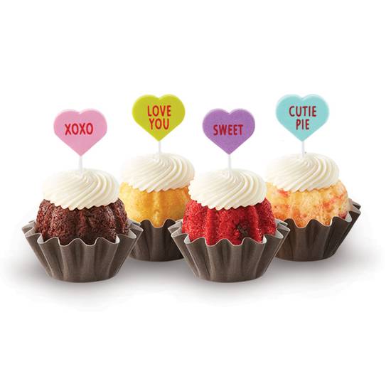 Order NEW! Conversation Hearts Bundtinis® - Signature Assortment food online from Nothing Bundt Cakes store, San Marcos on bringmethat.com