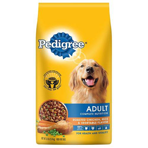 Order Pedigree Dry Dog Food Roasted Chicken, Rice & Vegetable Flavor, Small Dog - 1.0 ea food online from Walgreens store, Fayetteville on bringmethat.com