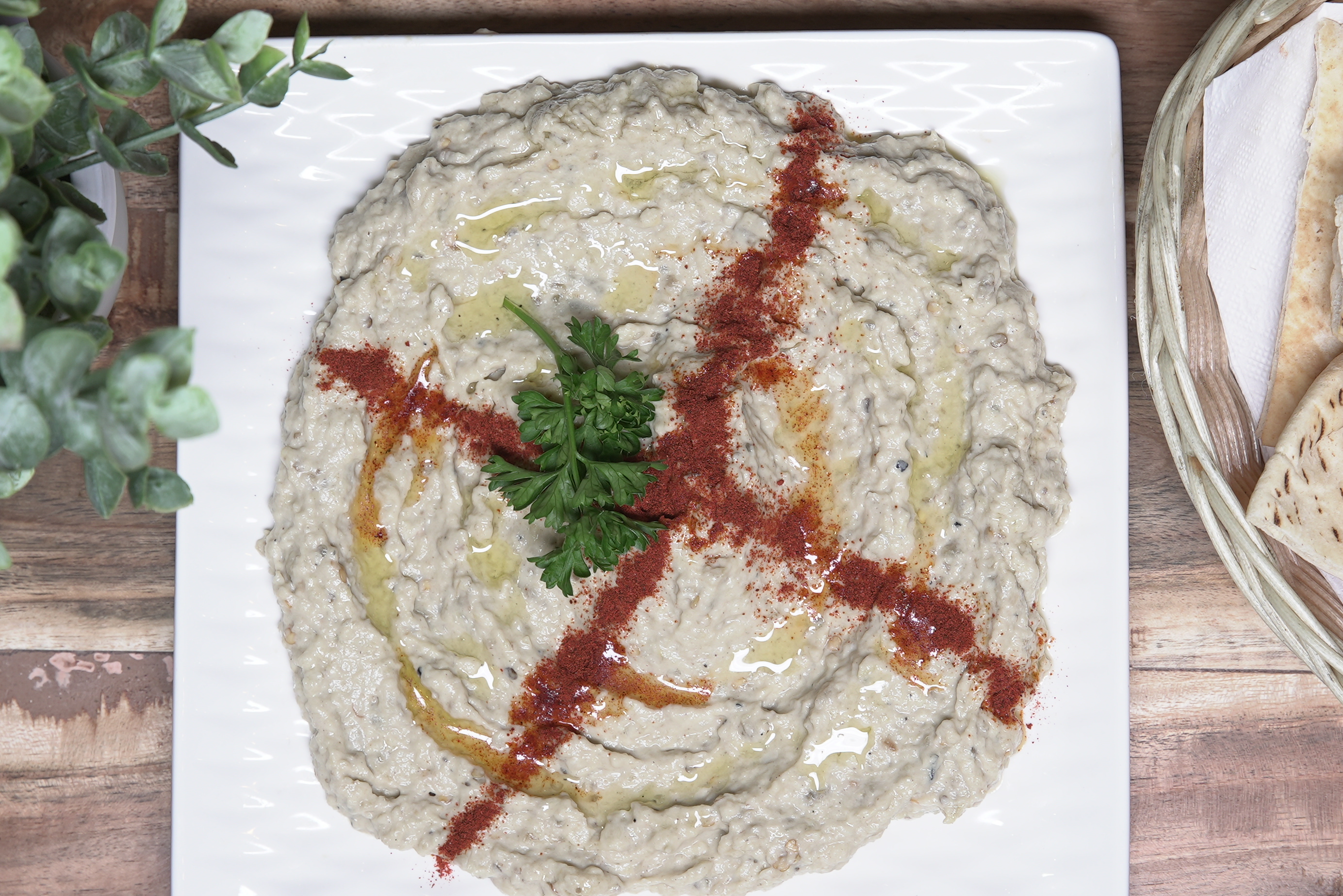 Order Baba Ghanouj food online from Shish mediterranean catering store, Studio City on bringmethat.com
