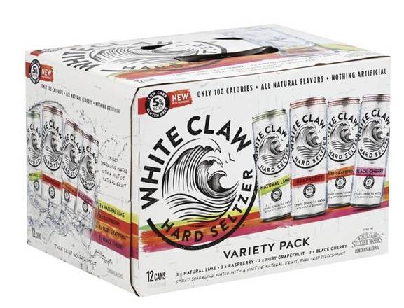 Order White Claw Variety Pack Collection 2, 12pk-12oz canned beer (5.0% ABV) food online from Loma Mini Market store, Long Beach on bringmethat.com