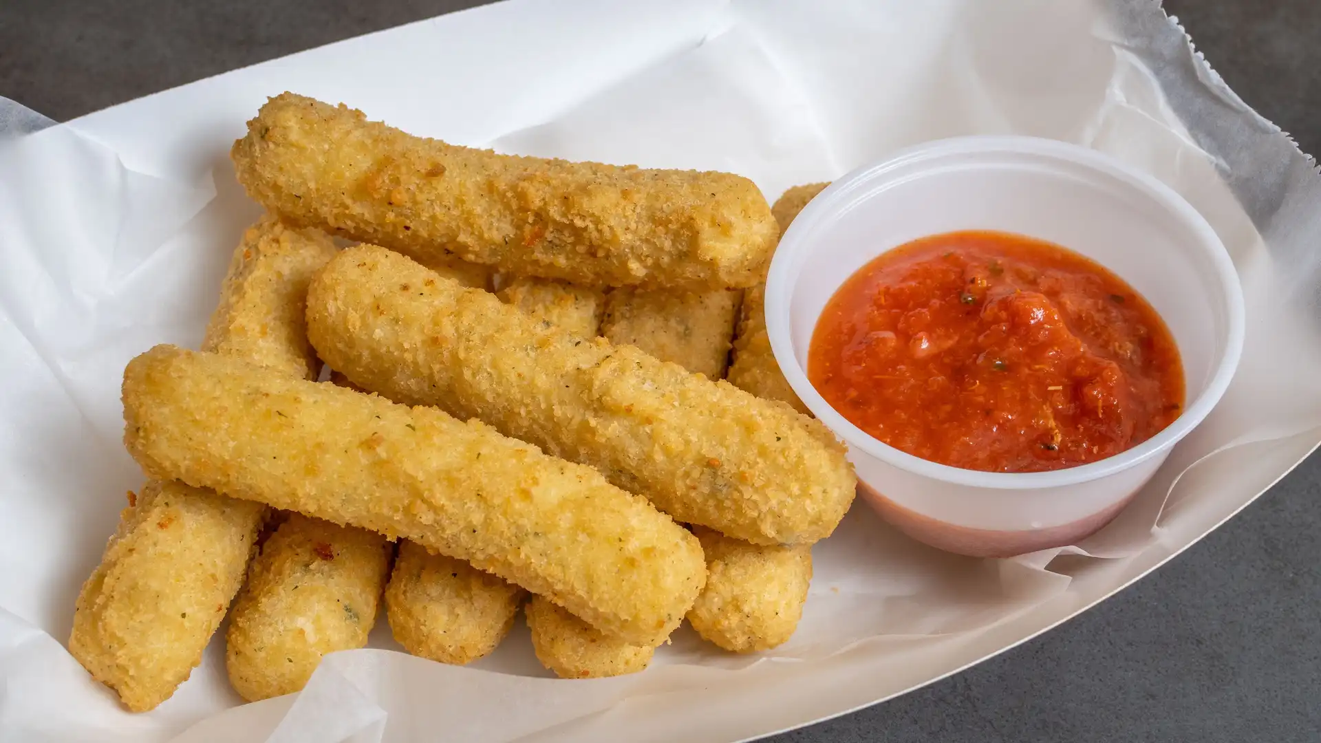 Order Mozzarella Sticks food online from New Lucky Crab House store, Oakwood on bringmethat.com