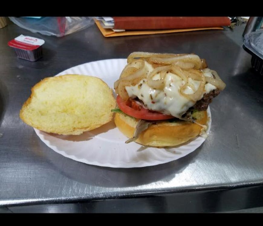 Order Cheeseburger - 8 oz. food online from Bridesburg Pizza store, Philadelphia on bringmethat.com