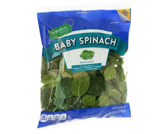 Order Signature Farms · Baby Spinach (5 oz) food online from Safeway store, Mount Airy on bringmethat.com