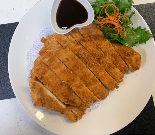 Order Chicken Katsu 炸鸡排 food online from Sushi Osaka store, Ithaca on bringmethat.com