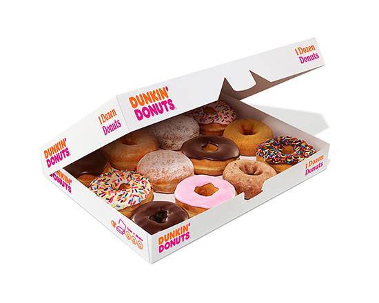 Order Assorted 12 Donuts food online from Dunkin store, Fairview Heights on bringmethat.com
