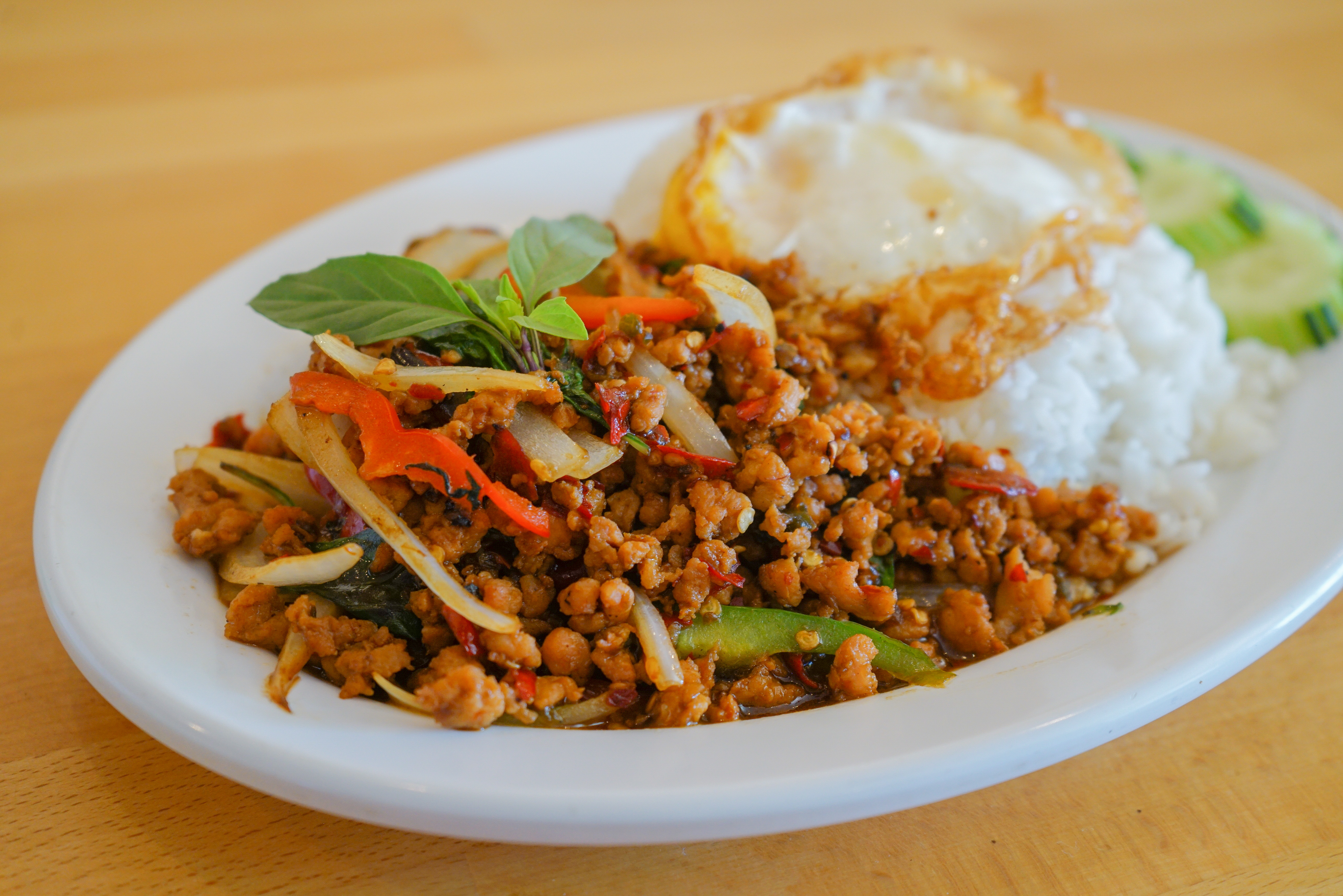 Order Khao Ka Paw with Fried Egg Rice Plate food online from Star of Siam store, Santa Monica on bringmethat.com