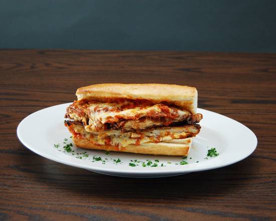 Order Chicken Parmesan Sandwich food online from Rosati's Pizza store, Conroe on bringmethat.com