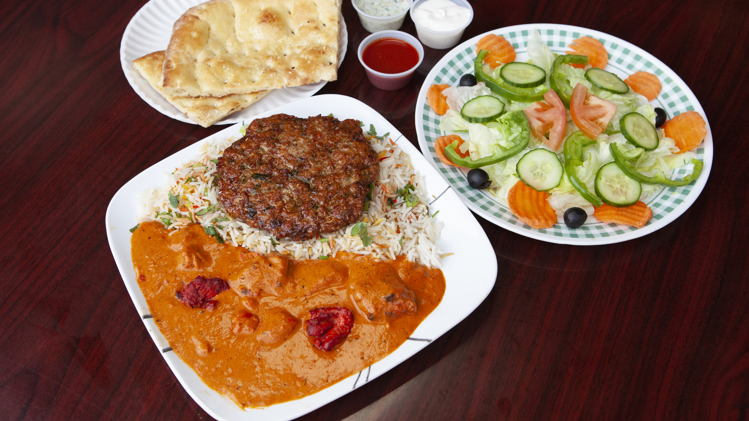 Order 40. Chicken Chapli Mix Masala Plate food online from Peshawri Kebab store, Waltham on bringmethat.com
