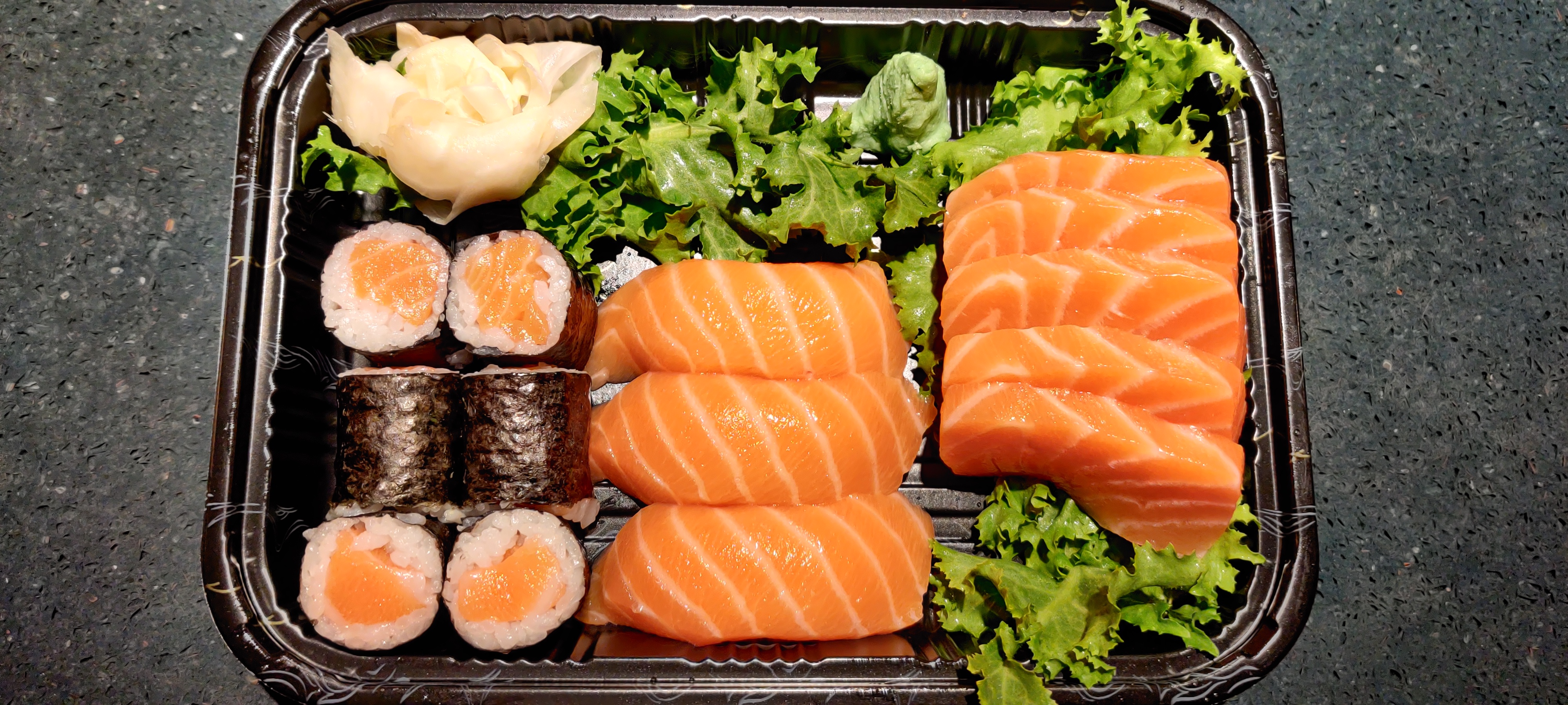 Order Salmon Lover Combo food online from Hagane Hibachi & Sushi store, Howard Beach on bringmethat.com