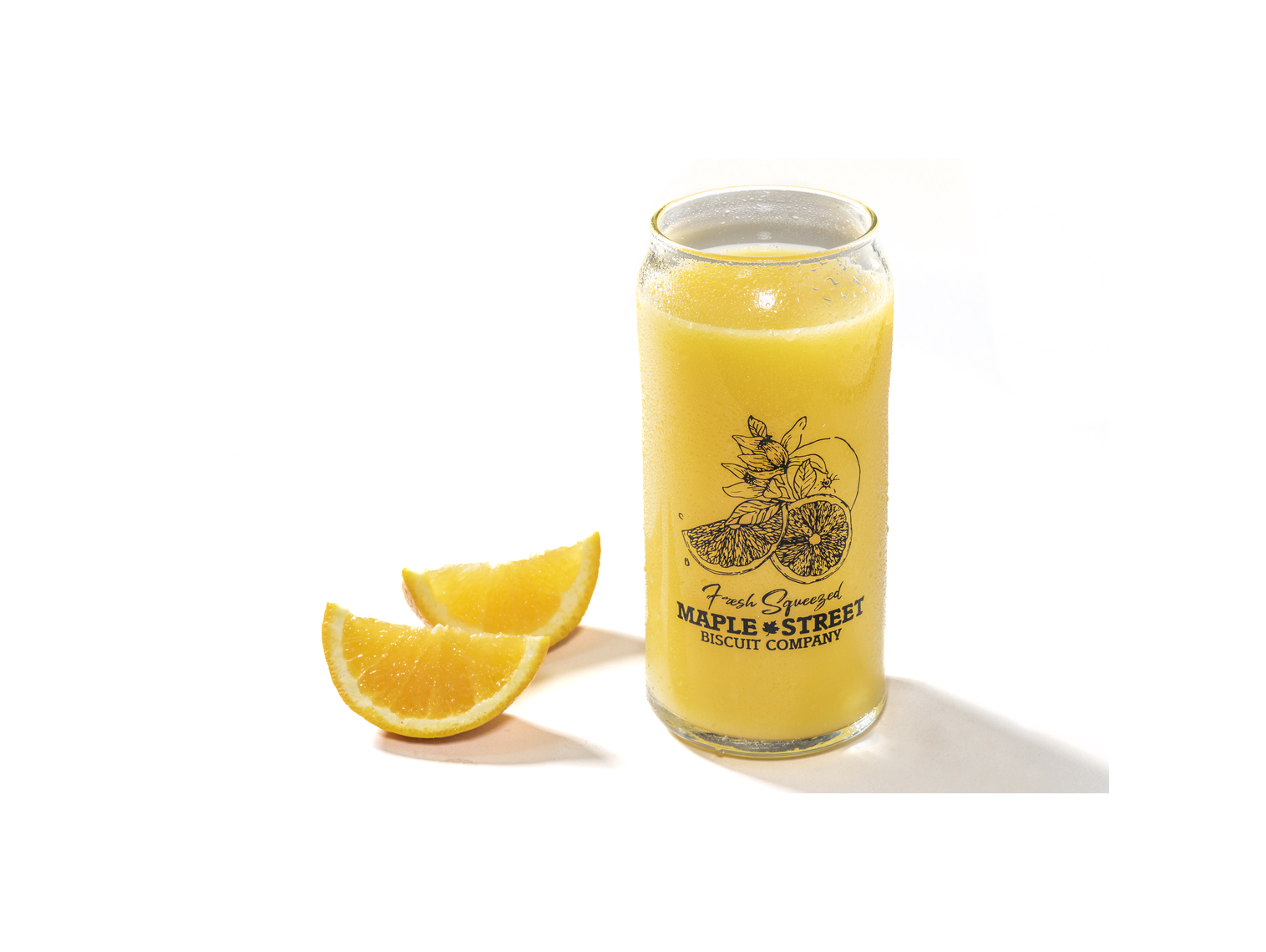 Order Fresh-Squeezed Orange Juice 12oz food online from Maple Street Biscuit Company store, Concord on bringmethat.com