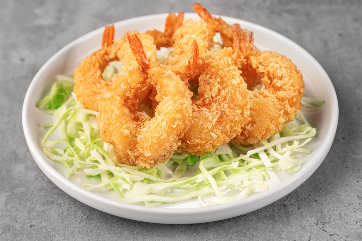 Order Crispy Shrimp (6 pcs) food online from Ono Hawaiian BBQ store, Bakersfield on bringmethat.com