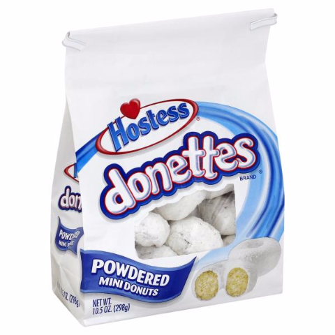 Order Hostess Donettes Powdered Bag 10.5oz food online from 7-Eleven store, Bulverde on bringmethat.com