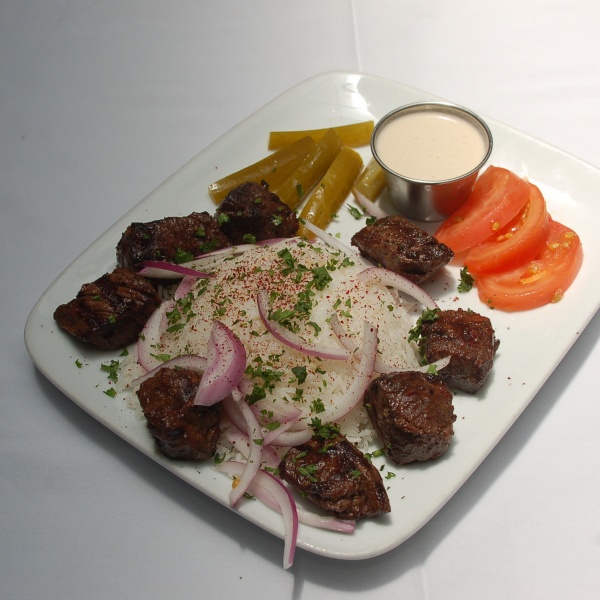 Order Beef Kabob food online from Micho'z Fresh Lebanese Grill store, San Diego on bringmethat.com