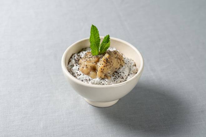 Order Chia Seed Pudding with Banana Jam food online from Le Pain Quotidien store, Greenwich on bringmethat.com