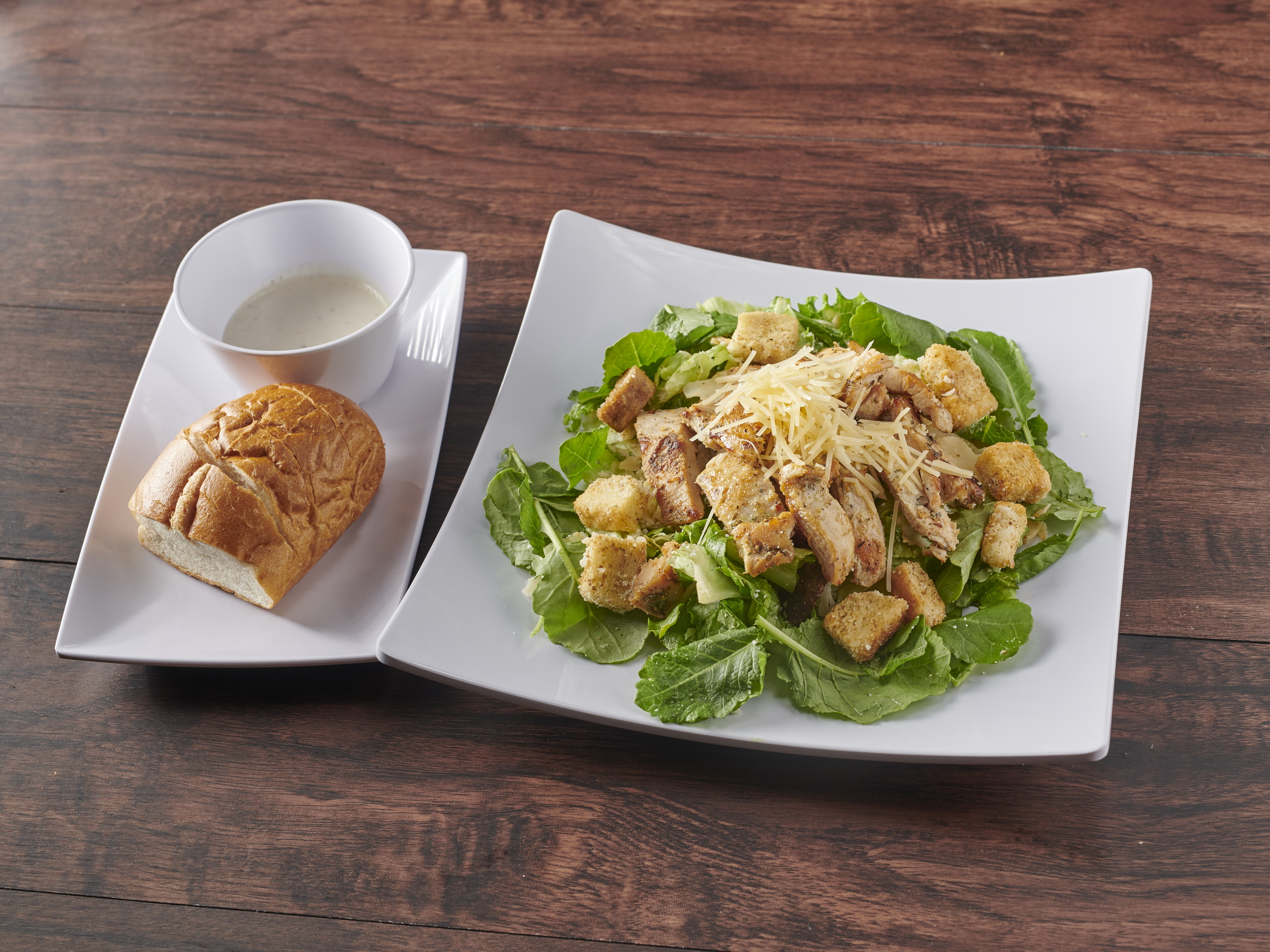 Order Caesar Salad with Chicken food online from Crossroads Pizza store, Bridgeport on bringmethat.com