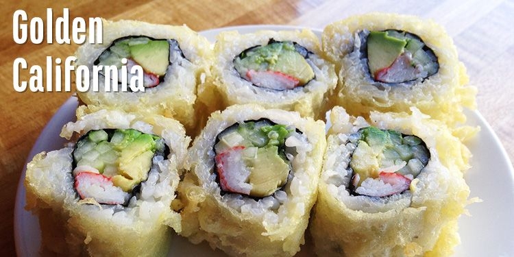 Order Golden California Roll. food online from Gorilla Sushi store, Chicago on bringmethat.com