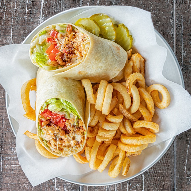 Order Apache Chicken Wrap food online from Buffalo's Southwest Cafe store, Macon on bringmethat.com