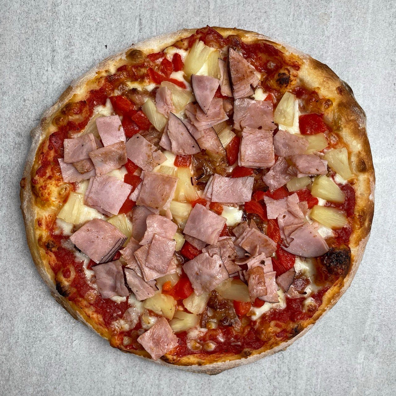 Order La Tropicana Pizza - Small 10'' food online from Troys Italian Kitchen store, Arlington on bringmethat.com