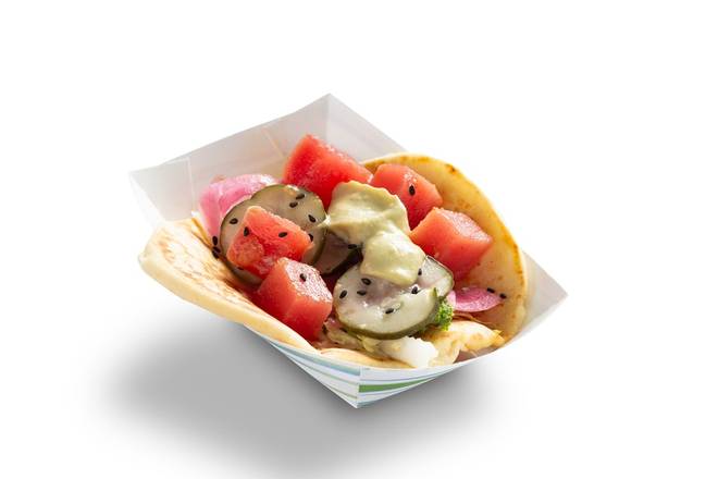 Order Ahi Tuna Poke Taco food online from Corelife Eatery store, Clarksville on bringmethat.com