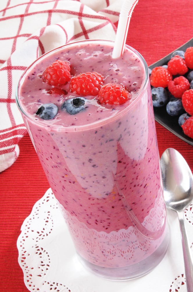 Order Raspberry Smoothie (Cup size) food online from Kabob Kabob store, Lathrup Village on bringmethat.com