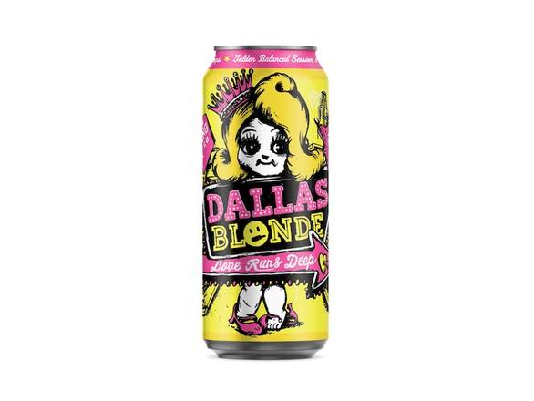Order Deep Ellum Dallas Blonde - 12oz Can food online from American Spirits Beverage Co store, Dallas on bringmethat.com