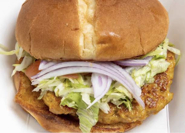 Order Chapli Burger food online from Sophie Mediterranean Grill store, San Jose on bringmethat.com