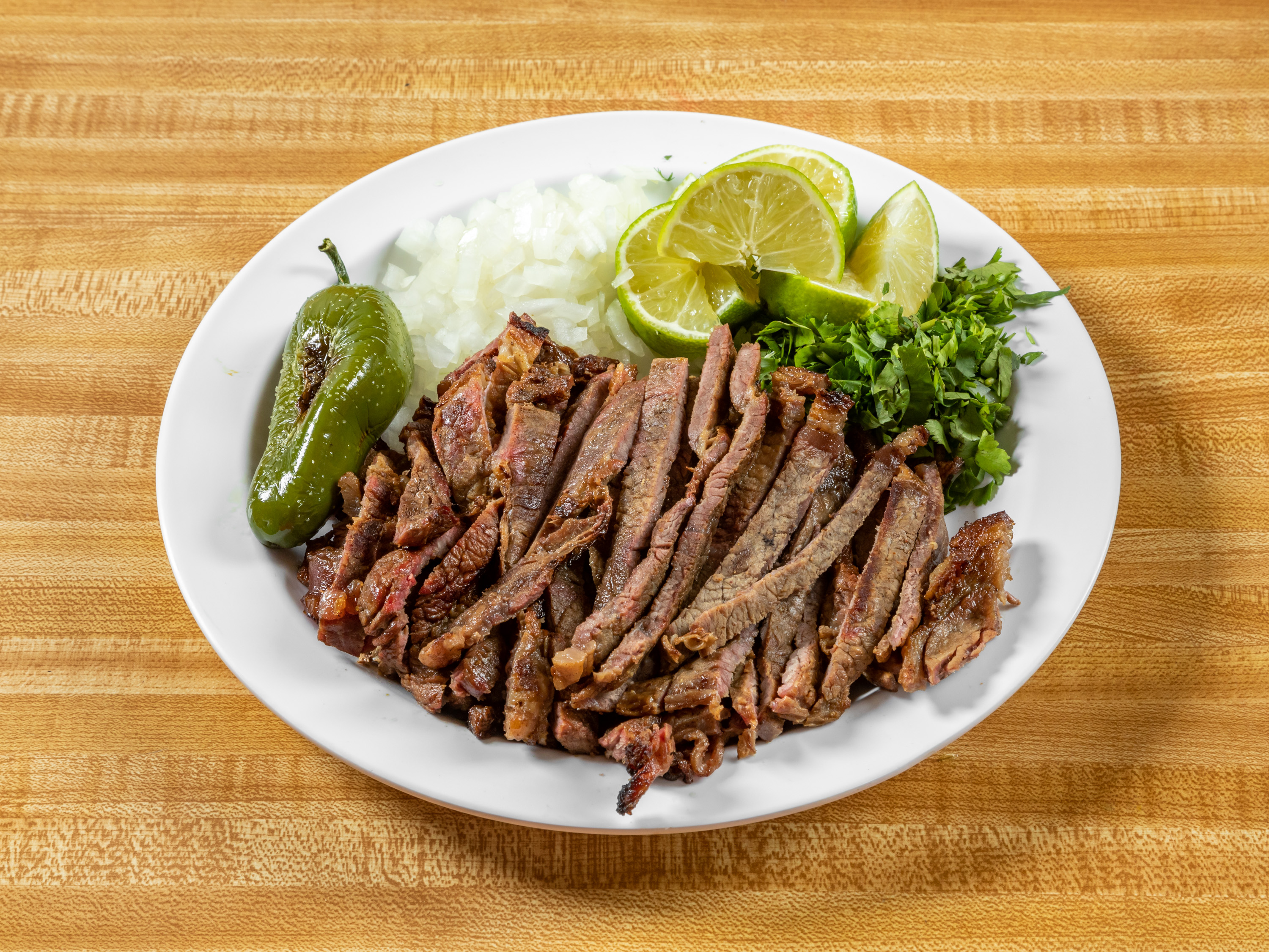 Order Carne Asada Combo Plate food online from Don Jacinto Pollo Grill store, Santa Ana on bringmethat.com