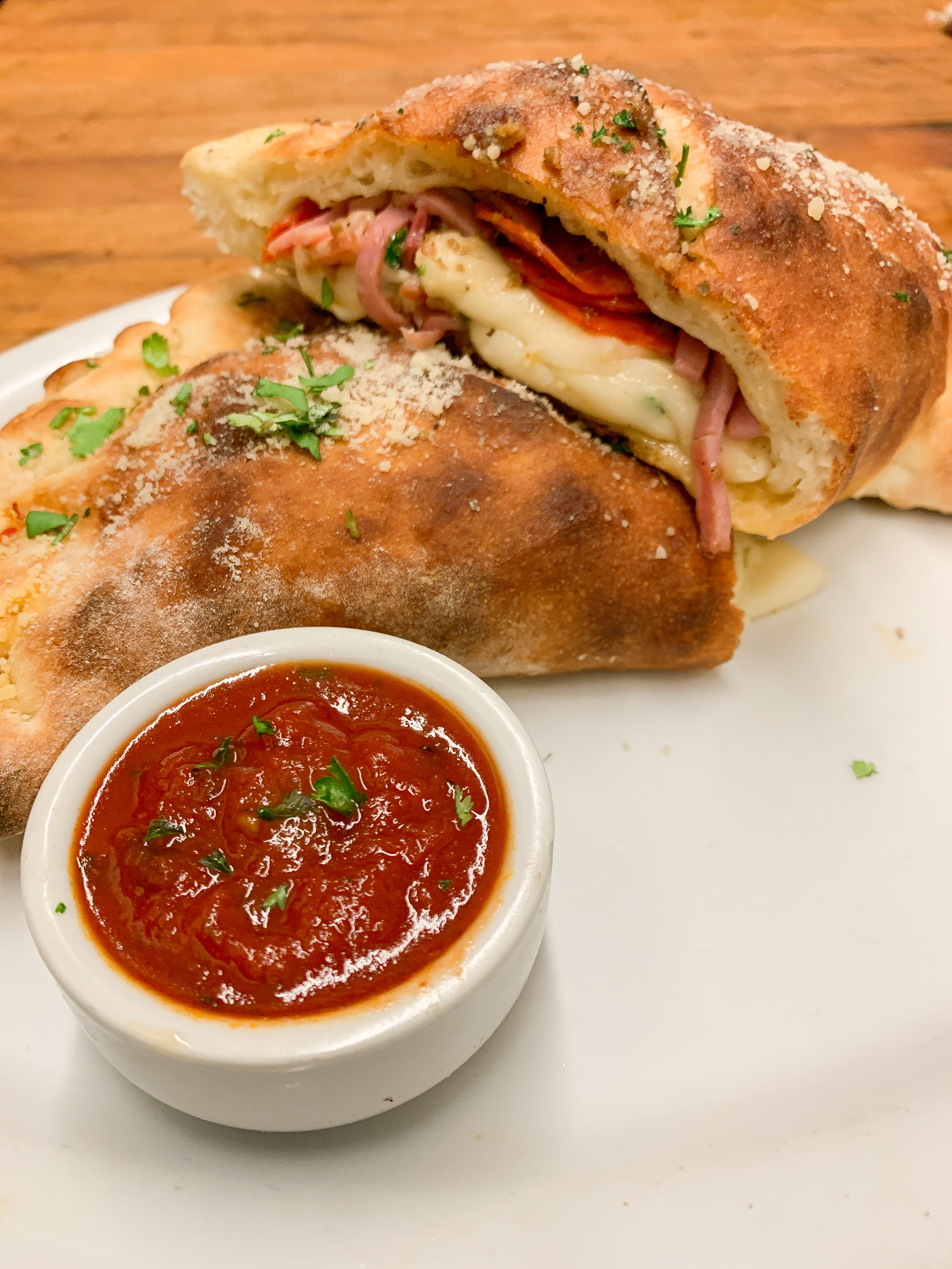 Order All Meat Calzone food online from Greenwich village pizza store, West Hollywood on bringmethat.com