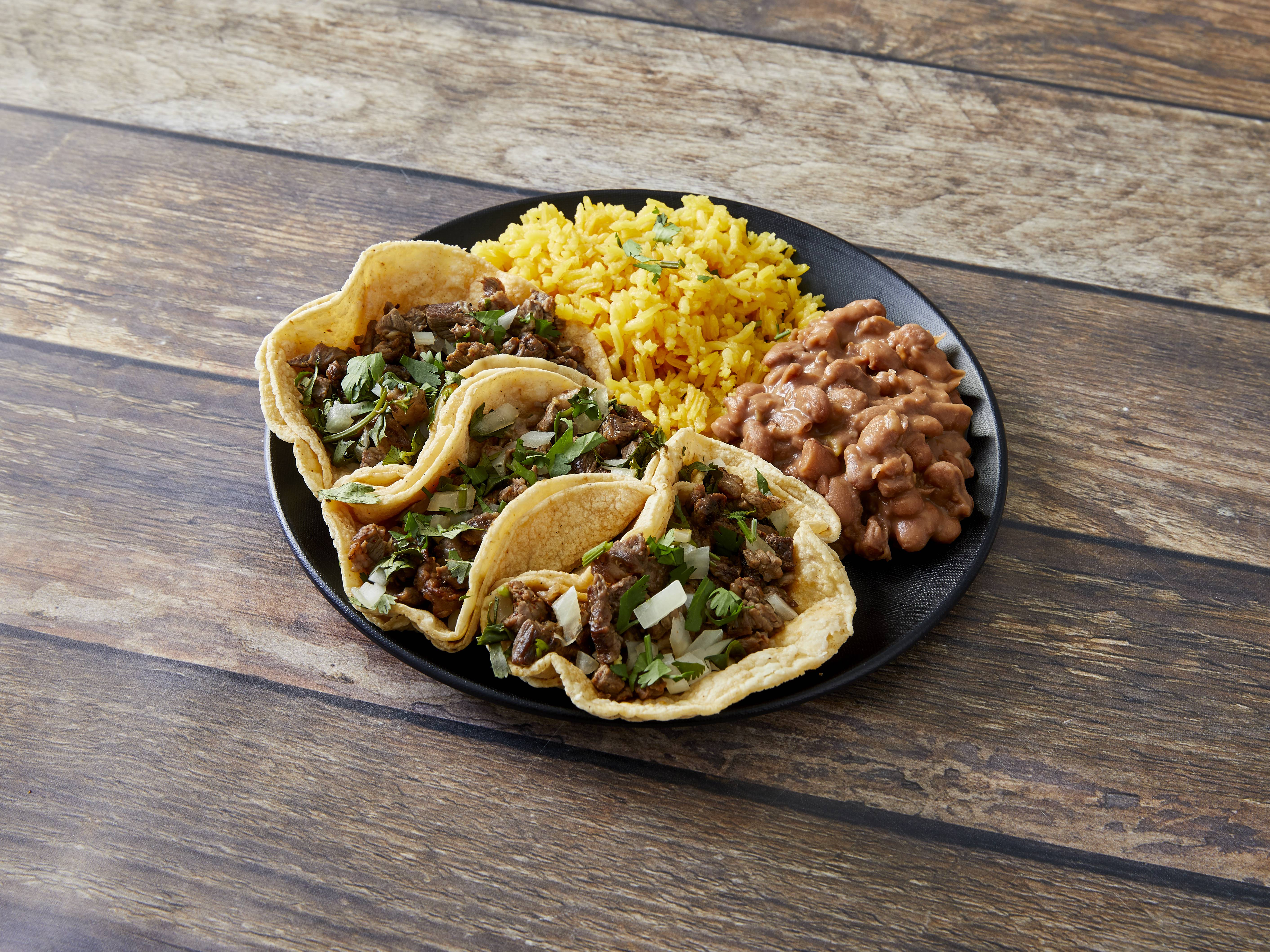 Order Taco Dinner food online from Los Portales Mexican Restaurant store, Chicago on bringmethat.com