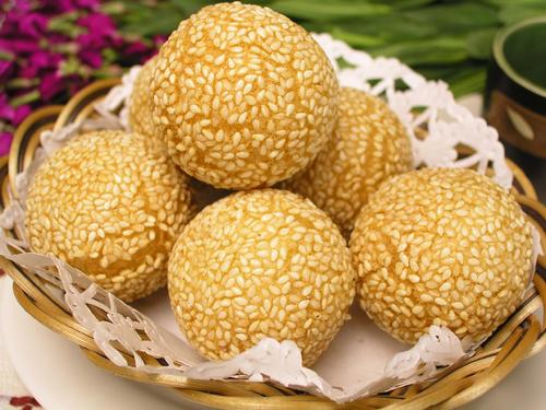 Order SESAME BALL (5PCS) food online from Suxian Asian store, Tucker on bringmethat.com
