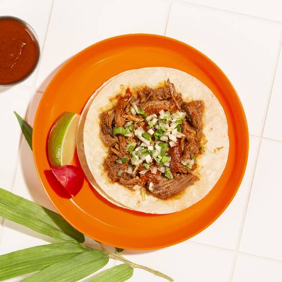 Order Chicken Tinga Taco food online from La Pina Cantina Mexican Grill store, Chicago on bringmethat.com
