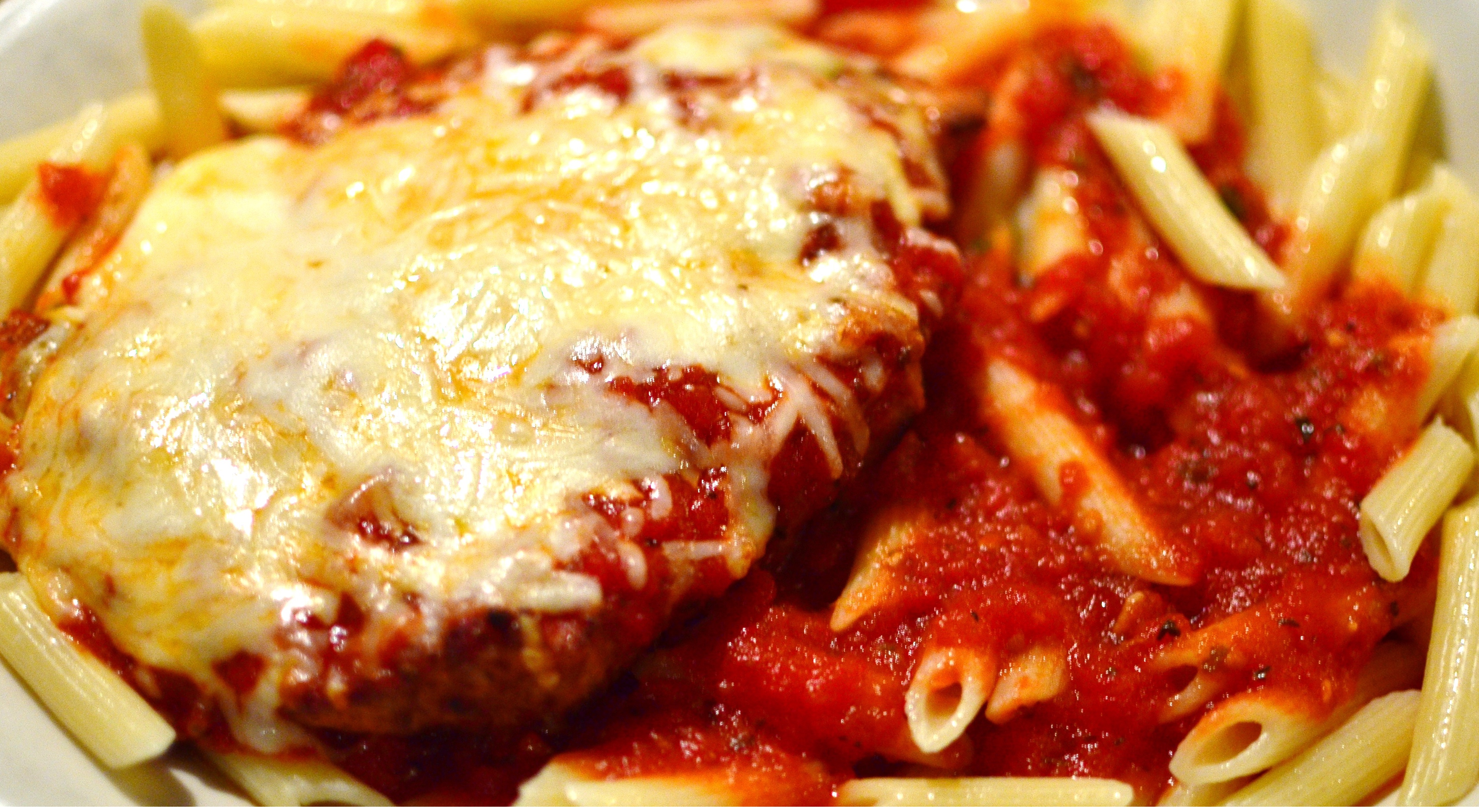 Order Chicken Parmigiana Pasta food online from Ameci Pizza & Pasta store, Thousand Oaks on bringmethat.com