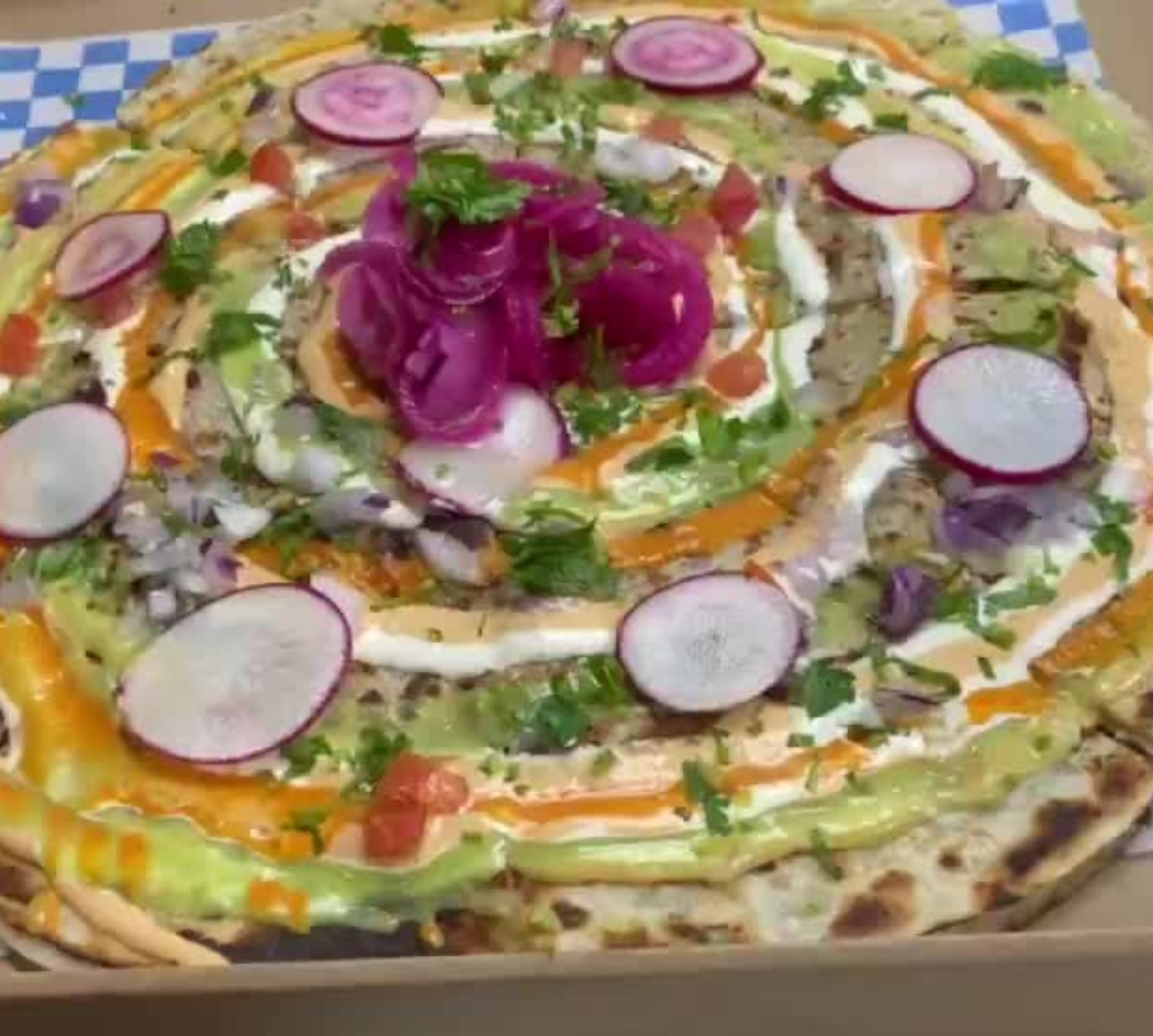 Order Triple Decker- PizzaDilla food online from Burrito Way store, Salem on bringmethat.com